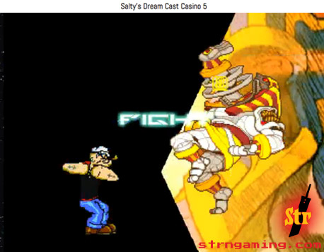Popeye takes on Ankara, the freaky mummy from Capcom’s Darkstalkers. | Str N Gaming
